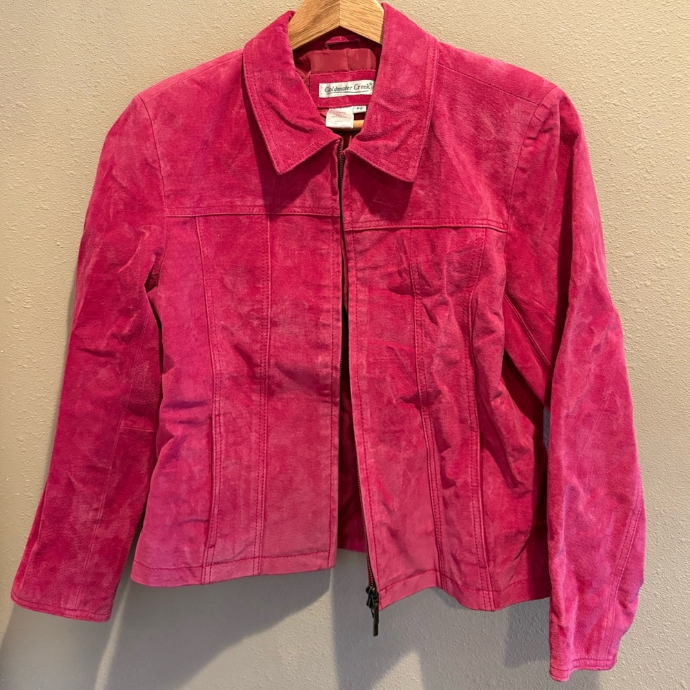 Coldwater Creek Vibrant Pink Utility Jacket